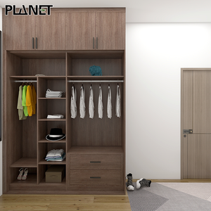 Spanish China Modern Wood Bedroom Furniture Almari <strong>Tall</strong> <strong>Narrow</strong> <strong>Wardrobe</strong> for Hotel - Product Image 1