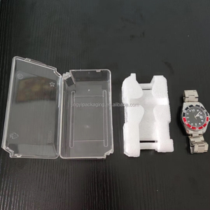 Boîte à montres en acrylique transparent en gros avec insert en mousse de protection, directement de l'usine. Boîte à montres en acrylique transparent avec doublure en mousse - Product Image 6