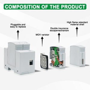 Dispositif de protection contre les surtensions extérieur NDU1-60 faible parafoudre pour équipement électrique Protection contre les surtensions - Product Image 4