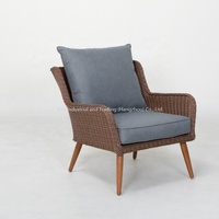 Ensemble de salon de jardin en rotin Joye Leisure Alu, meubles d'extérieur, table et chaises en rotin, ensemble de 4 pièces, salle à manger, cour, hôtel, design contemporain
