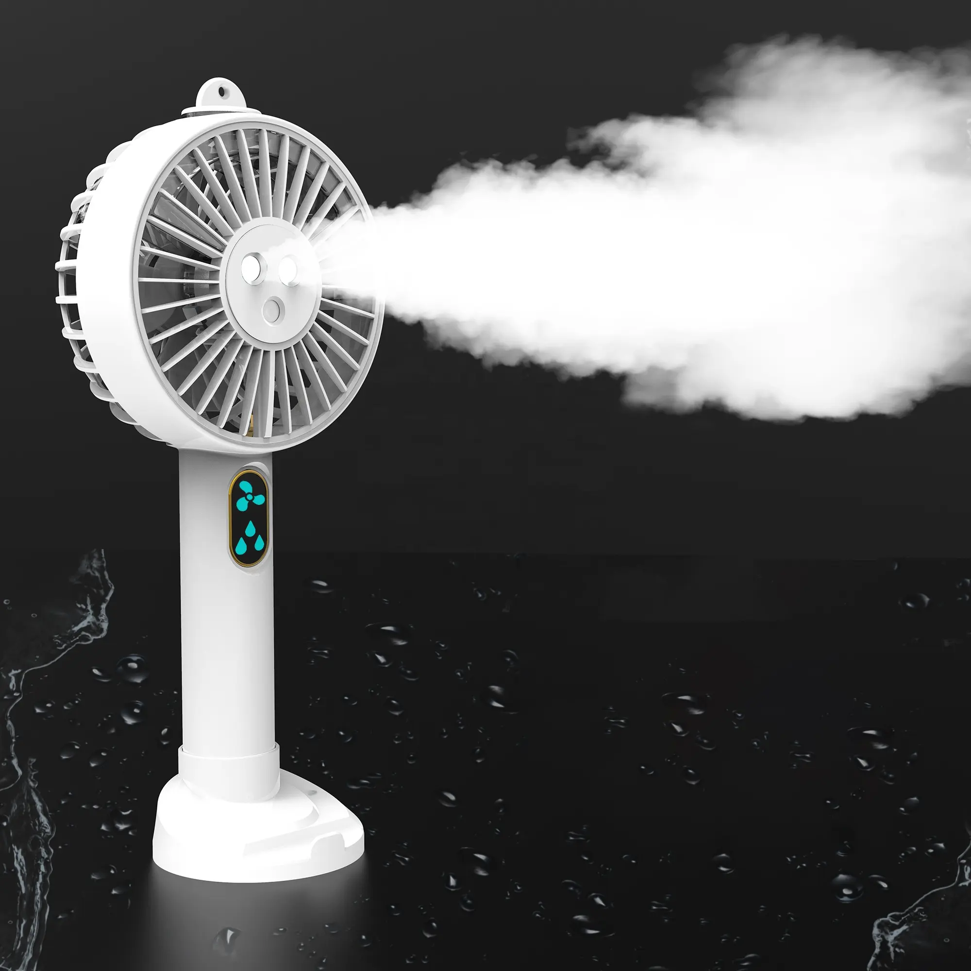 Nhà Máy Thiết Kế Mới Xách Tay Phun Nước Mist Fan Điện USB Sạc Tay Mini Fan