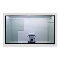 Écran LCD transparent de 21,5/32/43/49/55/65/75/86 pouces pour la publicité, affichage numérique, affichage 3D, écran tactile infrarouge HD