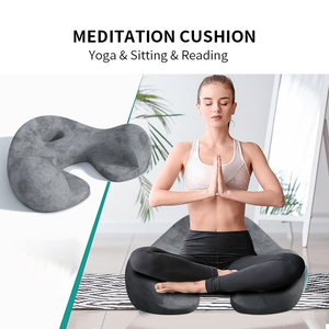 Gối tựa lưng tập yoga thiền thiết kế công thái học, đệm mút nhớt, đệm ngồi thiền trên sàn - Product Image 2