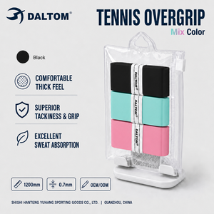 Surgrip <span class=keywords><strong>de</strong></span> tennis Tacky pour raquette <span class=keywords><strong>de</strong></span> badminton, épais, doux, absorbant la transpiration, lot <span class=keywords><strong>de</strong></span> 3 couleurs assorties, fabrication OEM - Product Image 1