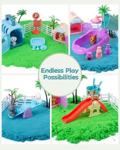 Bassin sensoriel pour enfants Montessori Maternelle Plateau <span class=keywords><strong>de</strong></span> <span class=keywords><strong>sable</strong></span> sur le thème des animaux <span class=keywords><strong>Jeu</strong></span> d'éducation précoce Jouet éducatif inspirant pour les enfants - Product Image 6