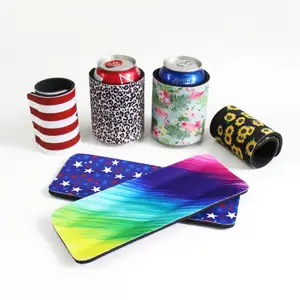 12oz Leaf sublimation printing 330ml Custom Spring Beer Can Coolers spring beer slap wrap koozy