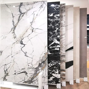 Modern Style 1.22*2.44m SPC Stone <b>Plastic</b> <b>PVC</b> Marble Wall Panel Board High Glossy UV Coating <b>PVC</b> Marble <b>Sheet</b> - Product Image 1