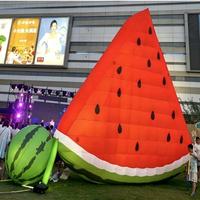 Arche gonflable de décoration d'été, motif mascotte de pastèque de dessin animé, imperméable et durable, pour festivals, fermes, foires et événements extérieurs