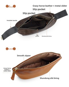 Bolsa de Cosméticos de Viaje Portátil Multifuncional de Gran Capacidad, Impermeable, con Cierre de Cremallera, de Cuero PU Vintage - Product Image 4