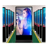 43, 49, 55-дюймовый напольный рекламный LCD-экран на Android с сенсорным экраном, 4K, для помещений, цифровой дисплей-монитор