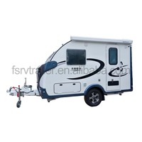 Nouvelle caravane de camping de style moderne en aluminium avec suspension indépendante, pour voyages sur route, mini-caravane, capacité de charge de 1500 kg, double essieux