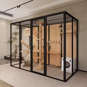 2024新设计产品豪华猫屋实木便携式猫笼多功能大自由空间家用室内宠物别墅 - Product Image 2