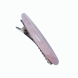 Prix de gros Barrettes à cheveux en quartz rose pour femmes, pinces à cheveux décoratives, accessoires pour cheveux - Product Image 1