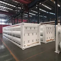 CNG Container Tube Skid Trailer with 8-12 Tubes Bundles