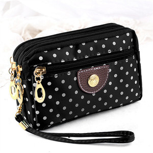 Cartera de nailon para mujer, monedero de gran capacidad de 7 pulgadas con cremallera, portátil, para uso diario - Product Image 5