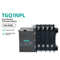 TGQ1NPL-630II/4YA Commutateur de transfert automatique (ATS) pour PC, courant de cadre 63A, 3P 4P, 315-630A, type L, inverseur de source double alimentation