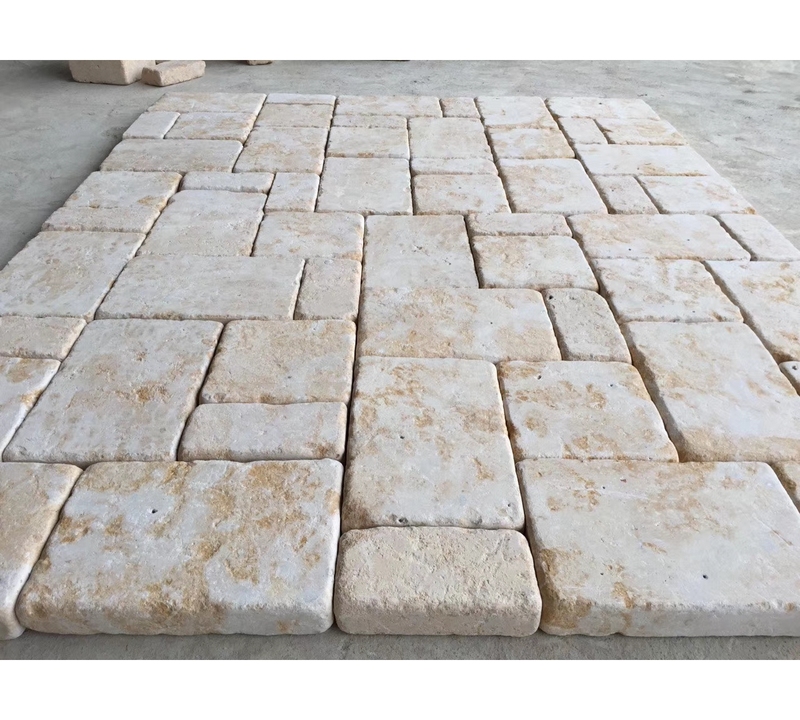 SHIHUI Natural Beige Marble Limestone Tile