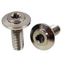 Vis en titane GR5 M6*16mm à tête parapluie Torx interne, vis à tête disque Torx interne de haute qualité, offre spéciale