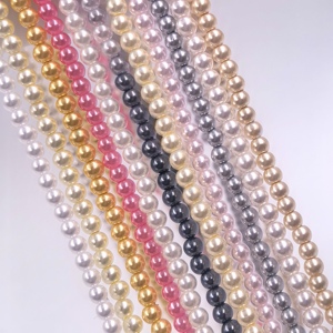 Perles de verre de qualité normale de taille mini 3 mm, prix d'usine bon marché, or blanc, rose foncé, pour la fabrication de bijoux de bracelet DIY - Product Image 2