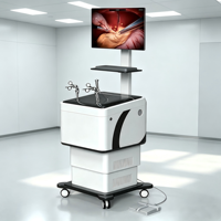 Simulateur laparoscopique à retour de force, simulateur de chirurgie minimale invasive virtuelle avec moniteur de signes vitaux pour l'enseignement médical
