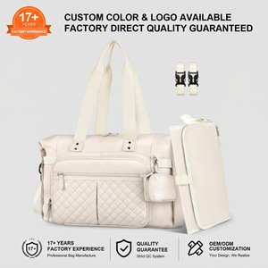 Factory Supply Waterproof Baby Diaper <strong>Bag</strong> Mom Nappy <strong>Tote</strong> <strong>Bag</strong> Custom Baby <strong>Changing</strong> <strong>Bag</strong> - Product Image 1