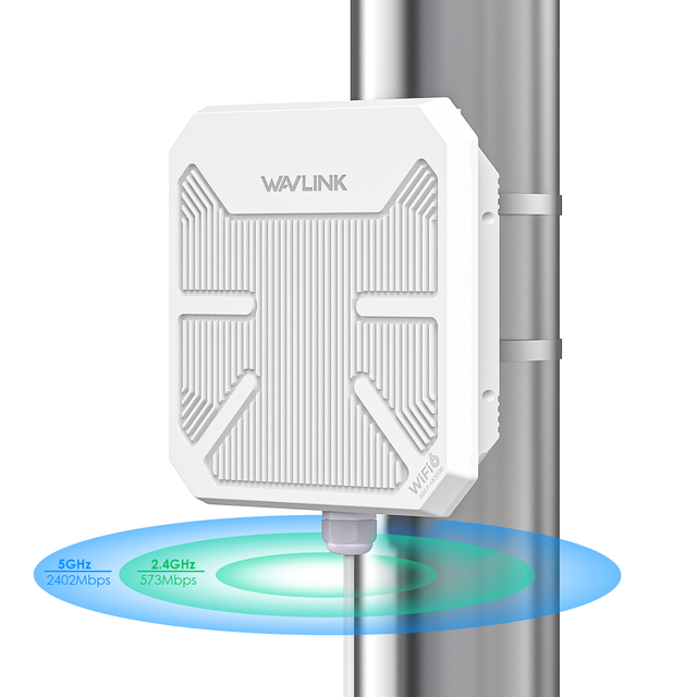 Wavlink AX3000 Wifi Extender Waterproof IP67 AP Repeater WiFi6 PoE Mesh Outdoor Long Range Access Point WN573HP3 AERIAL HD10