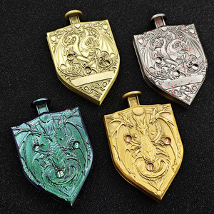 Dés à roulettes en métal DND, jeu de rôle, Donjons et Dragons, dés de jeu de table, dés à roulettes en métal solide COC - Product Image 1