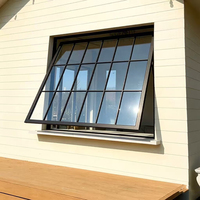 Fenêtre battante professionnelle IBY en alliage d'aluminium français avec moustiquaire en acier inoxydable, isolation thermique, certifiée Energy Star pour l'extérieur