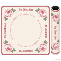 Tapis de Mahjong Américain Personnalisable en Caoutchouc Moderne, Anti-bruit, Facile à Nettoyer, Antidérapant et Silencieux, Série Végétale