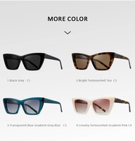 Lunettes de soleil polarisées à la mode Cateye Monture en acétate pour femme Verres Tac UV400 Logo personnalisé Lunettes de soleil œil de chat rétro haut de gamme