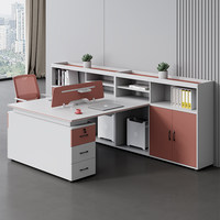 BGZ-250X Bureau de direction Shuoran pour deux personnes, combinaison table et chaises, style moderne et simple, ignifuge