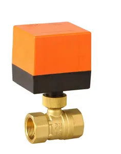 Atuador elétrico cr02, válvula de esfera de bronze motorizada, válvula de esfera de bronze 12v dc 24v ou 110v 220v ca +-15%, 50-60hz, 1/2 "-2"