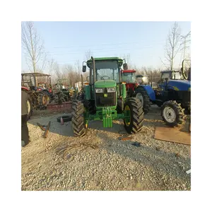used tractors john 85hp farm tractor with harrow farming trailer agricultural tractores usados baratos