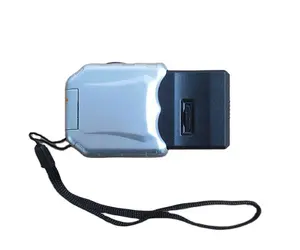 Mini lente d'ingrandimento tascabile Pop-up lente in vetro LED luce UV 60X