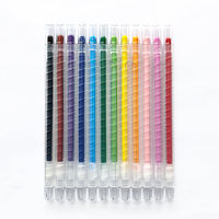 Offre Spéciale : Ensemble de 12 Crayons Rotatifs Non Toxiques et Colorés pour Enfants Scolaires