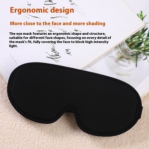 Masque de sommeil 3D respirant pour les yeux, idéal pour les voyages, vente en gros - Product Image 4