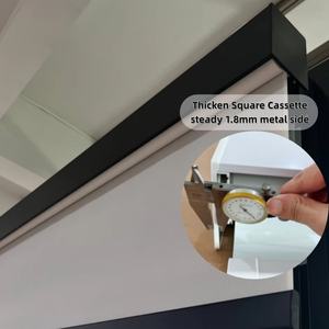 Persianas de Tela Doble Dos en Uno, Persianas Enrollables Motorizadas de Día y de Noche, Función Dual de Translúcidas o Opacas de Poliéster - Product Image 5