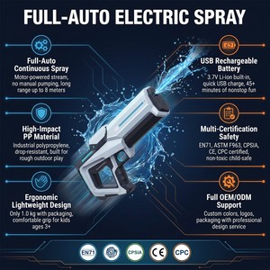 Pistolas de <span class=keywords><strong>Agua</strong></span> Eléctricas de Verano para Exteriores al por Mayor, Juguete para Niños con Batería y Máxima Potencia - Product Image 3