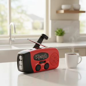 Vente directe d'usine <span class=keywords><strong>Radio</strong></span> solaire d'urgence à manivelle de haute qualité Banque d'alimentation pour téléphone Générateur Randonnée en plein air Équipement de survie - Product Image 3