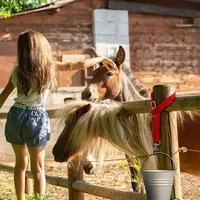 Sangle réglable et stable en nylon pour seau, sangles de remorque pour chevaux, corde de suspension pour seau d'alimentation extérieur, fournitures pour animaux de compagnie