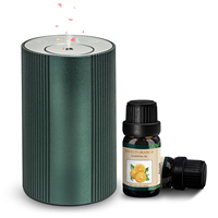Diffuseur d'arômes portable en métal pour hôtel et voiture, sans eau, avec huile essentielle, rechargeable par USB, lumière LED, autonomie de 72 heures