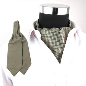 Conjunto de Corbata <span class=keywords><strong>Ascot</strong></span> y <span class=keywords><strong>Pañuelo</strong></span> de Poliéster Personalizado para Hombre, Corbata <span class=keywords><strong>Ascot</strong></span> Informal Tejida en Jacquard con Estampado de Lunares y Cuadros - Product Image 2
