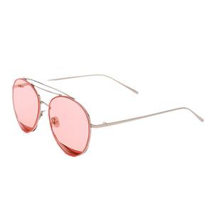 Nouvelles lunettes de soleil aviateur tendance, monture dorée, verres bleus, protection UV400, unisexe, légères, design ovale, pour la conduite et les activités de plein air - Product Image 1