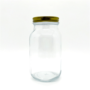 Gran oferta, venta al por mayor, 4oz, 8oz, 16oz, tarro de albañil de vidrio transparente de boca ancha, tarro de almacenamiento de alimentos para conservas con tapa de Metal, <span class=keywords><strong>precio</strong></span> más bajo - Product Image 5