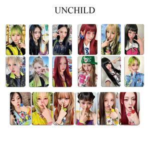 Kpop UNCHILD 6 Stück/Set Persönliche Lomo-Karten Ako Evon Haeun <span class=keywords><strong>Yeeun</strong></span> Debütalbum Glänzende Fotokarten Heekie Tina Postkarte Fangeschenke - Product Image 1