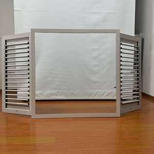 Fenêtre à battants en aluminium avec persiennes mobiles - Ventilation réglable pour bureaux - Product Image 5