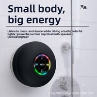 Grande ventouse étanche pour haut-parleur 5.3 avec lumière LED, fonction d'appel et design portable transfrontalier