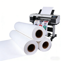 Rouleaux de papier de sublimation personnalisés de haute qualité, papier de transfert thermique par sublimation à jet d'encre personnalisé pour l'impression de t-shirts