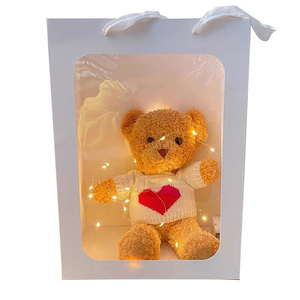 High Quality Plush Teddy Bear with <strong>Knitted</strong> Heart Sweater-Birthday Stress Relief Mesh Lining OEM/ODM Customizable Stuffed <strong>Animal</strong> - Product Image 6
