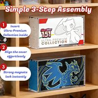 Étui de présentation en acrylique transparent et imperméable à haute protection UV pour cartes à collectionner, idéal pour le rangement de collections de cartes premium